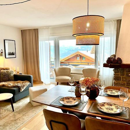 Window On Crans Montana, Appartement Avec Vue Sur Les Alpes エクステリア 写真