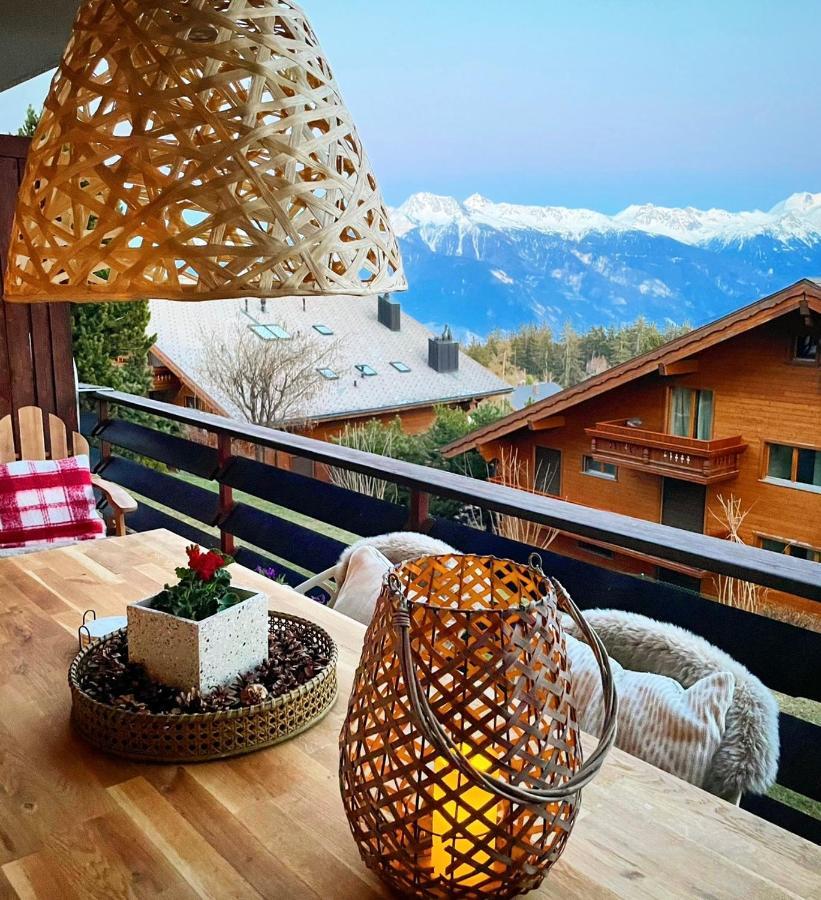 Window On Crans Montana, Appartement Avec Vue Sur Les Alpes エクステリア 写真