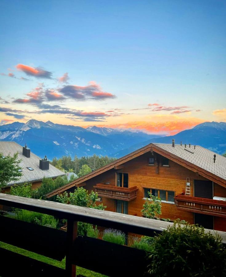 Window On Crans Montana, Appartement Avec Vue Sur Les Alpes エクステリア 写真