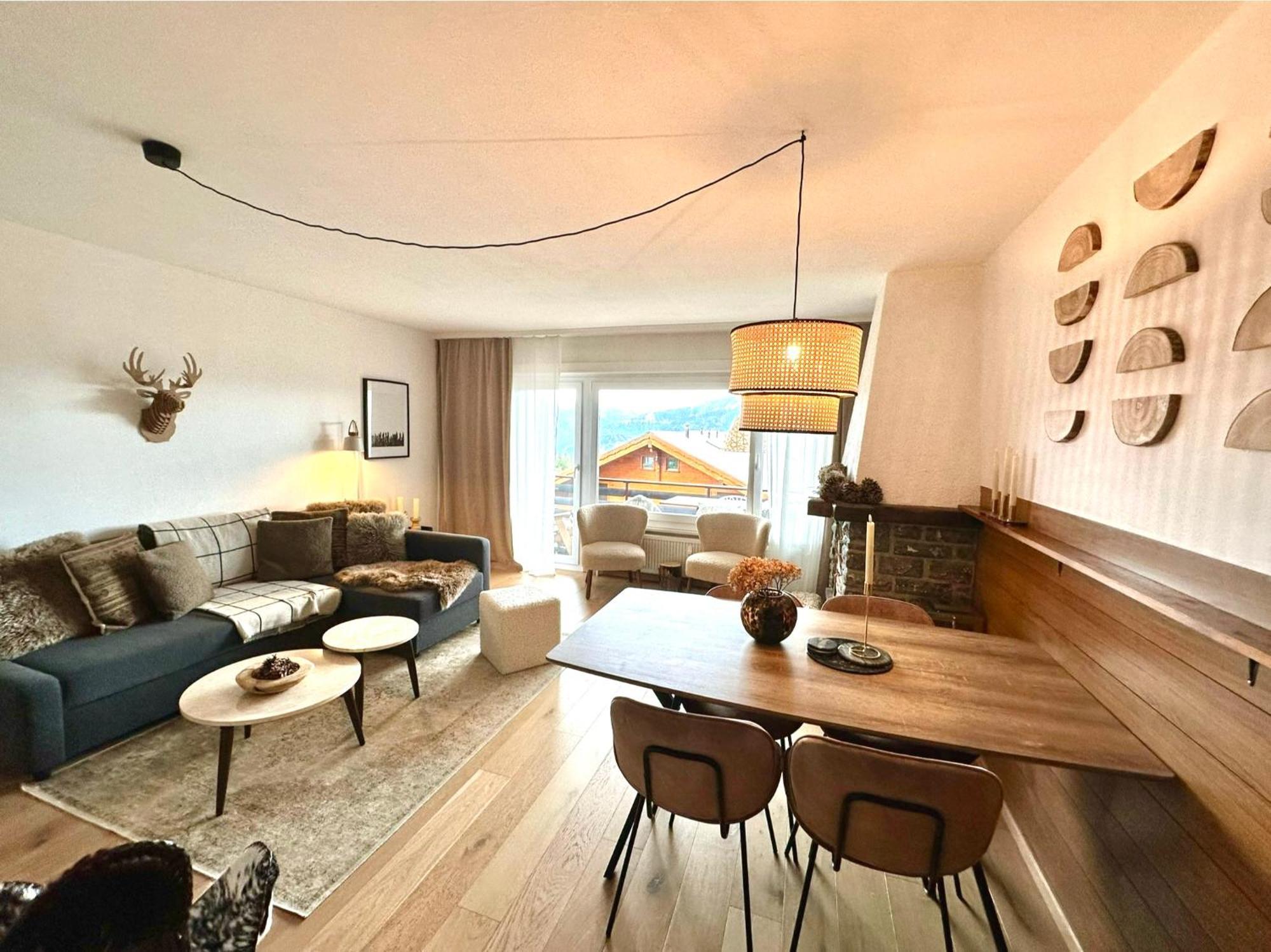 Window On Crans Montana, Appartement Avec Vue Sur Les Alpes エクステリア 写真