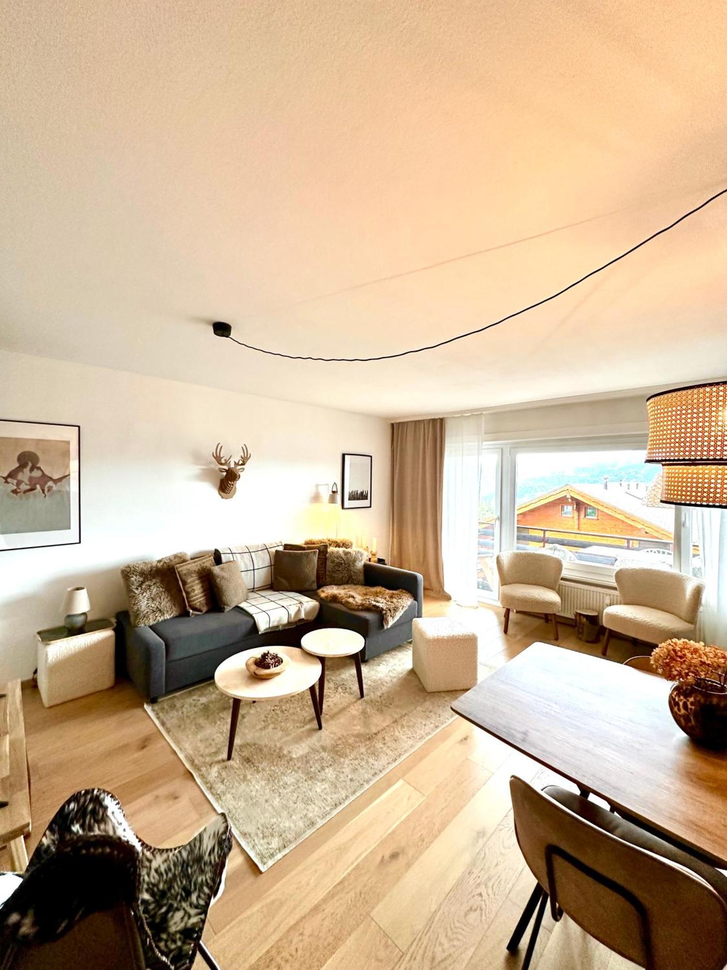 Window On Crans Montana, Appartement Avec Vue Sur Les Alpes エクステリア 写真